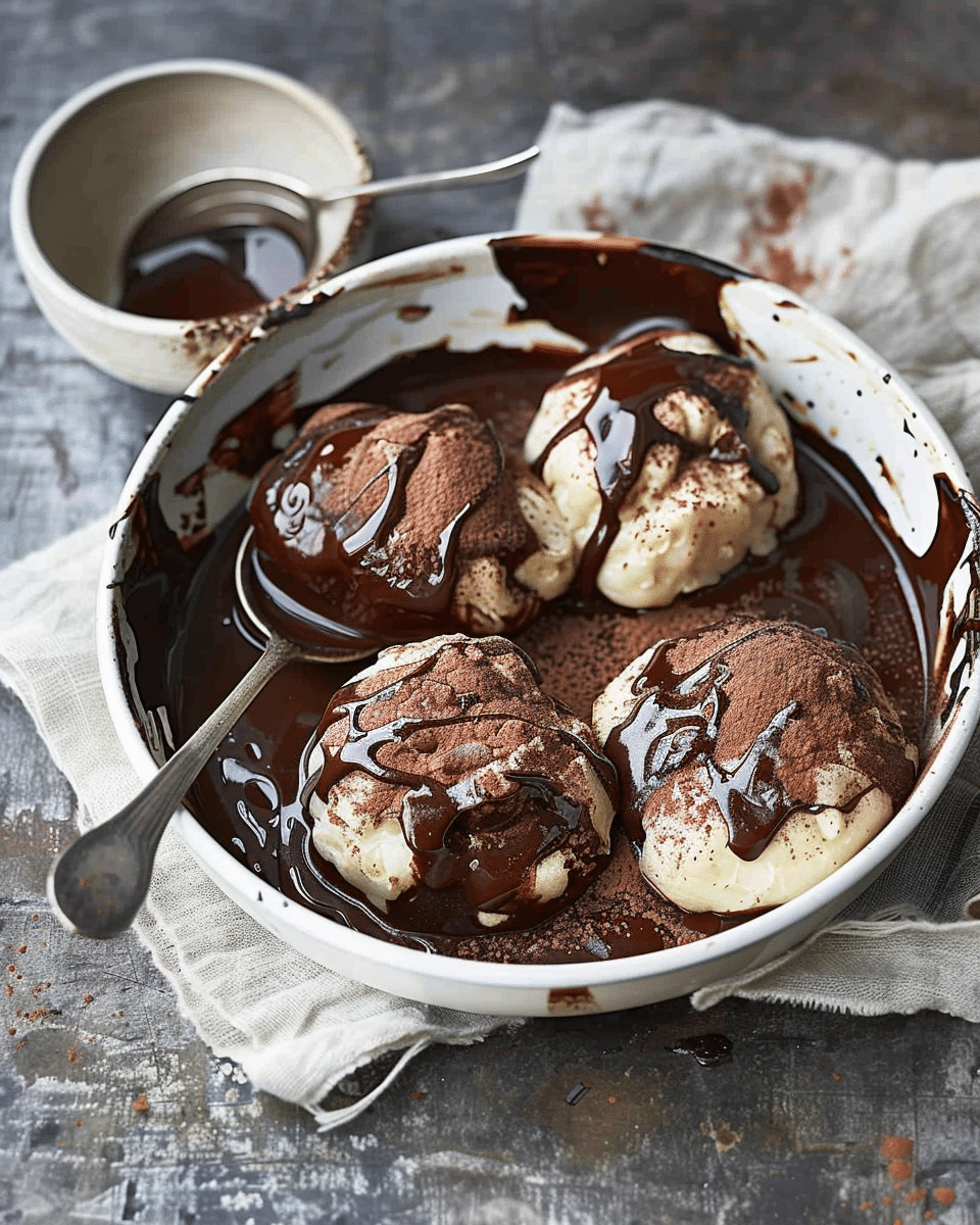Baileys Double Choc Baked Dumplings
