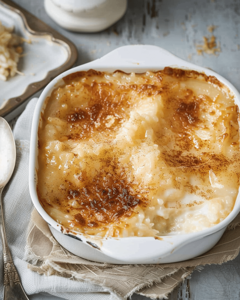 Baileys Baked Rice Pudding