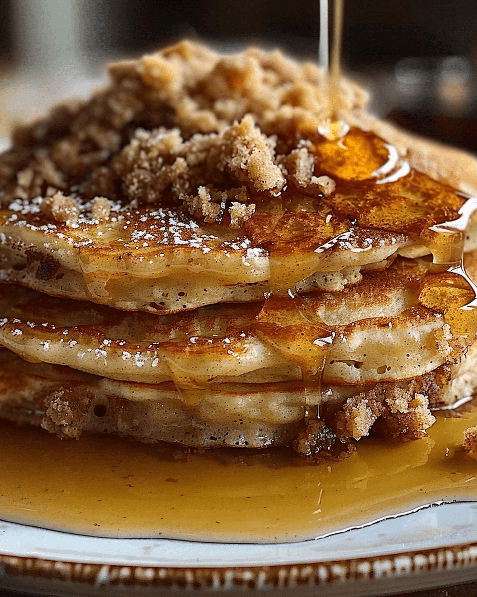Brown Sugar & Cinnamon Streusel Pancakes