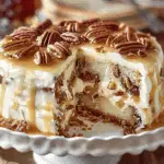 Butter Pecan Praline Poke Cake