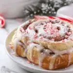 Candy Cane Cinnamon Rolls