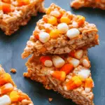Candy Corn Krispie Treats