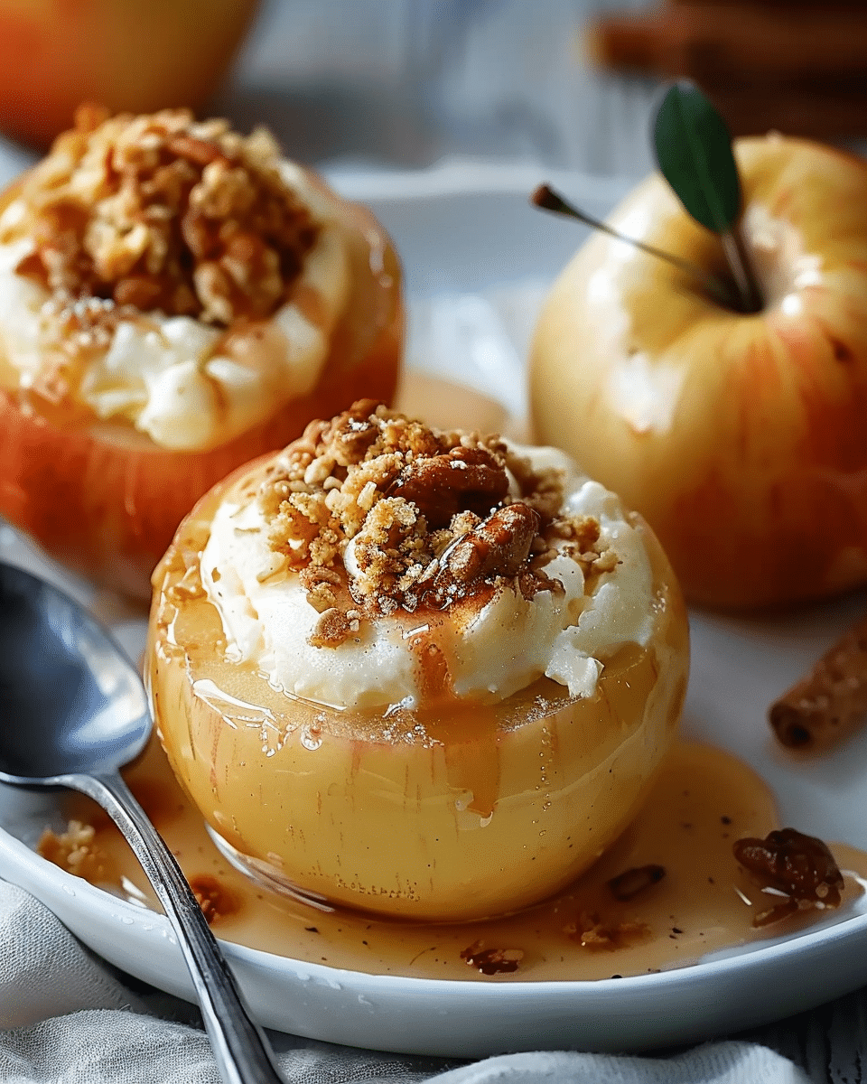 Cheesecake Stuffed Baked Apples: A Delicious Twist!