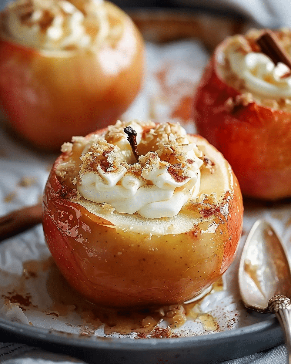Cheesecake Stuffed Baked Apples: A Delicious Twist!