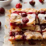 Cherry Pie Bars with Almond Glaze