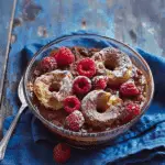 Choc-Raspberry Doughnut Pudding
