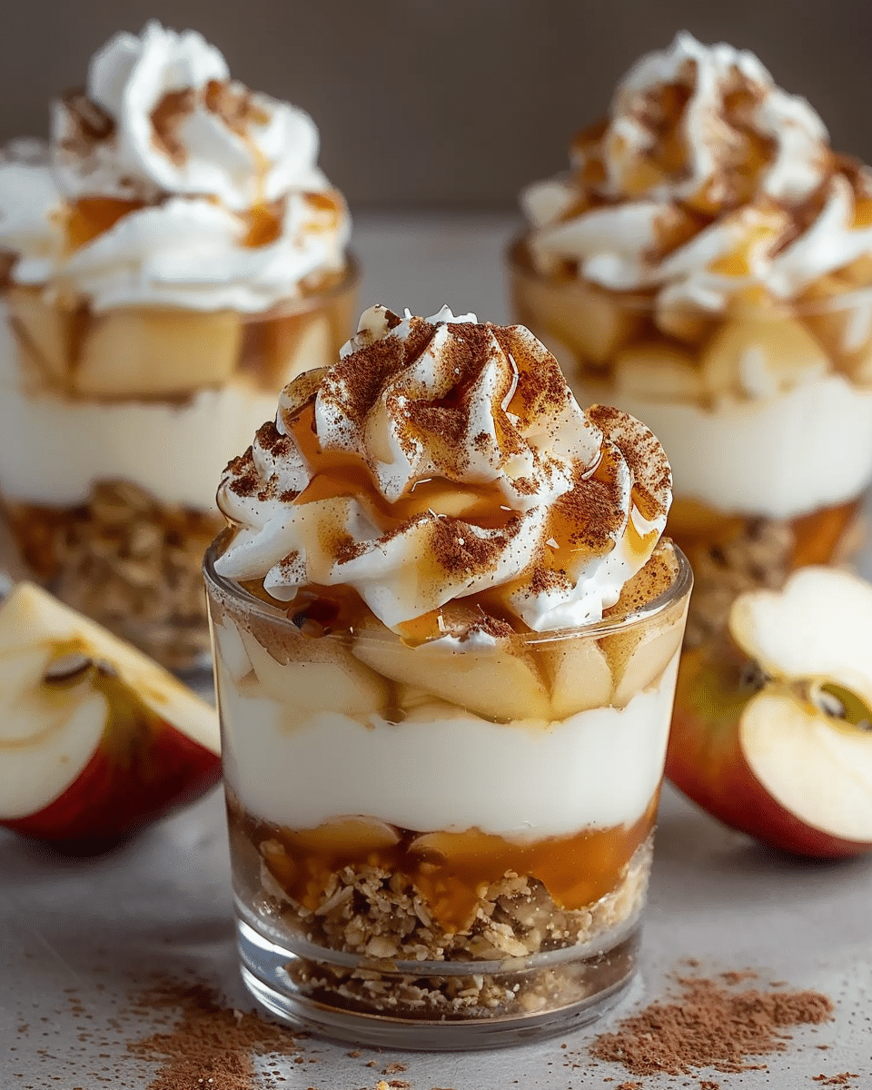 Cinnamon Apple Yogurt Swirl Cups