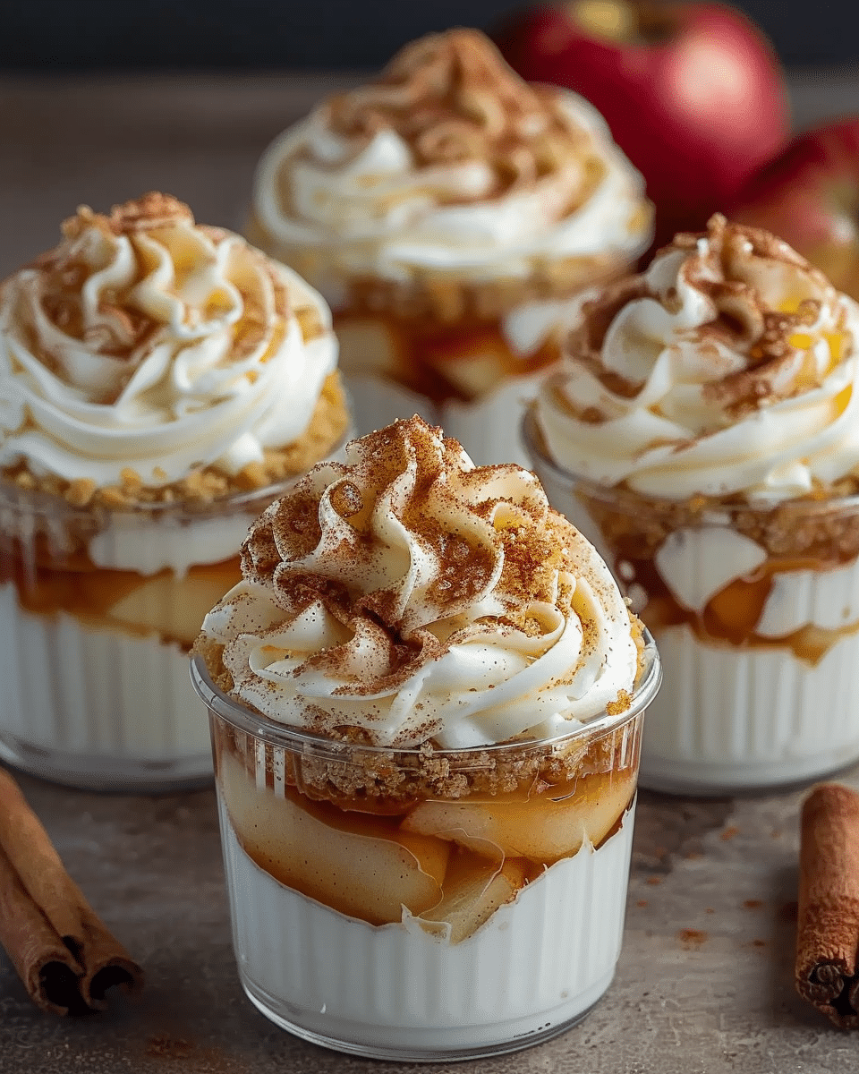 Cinnamon Apple Yogurt Swirl Cups