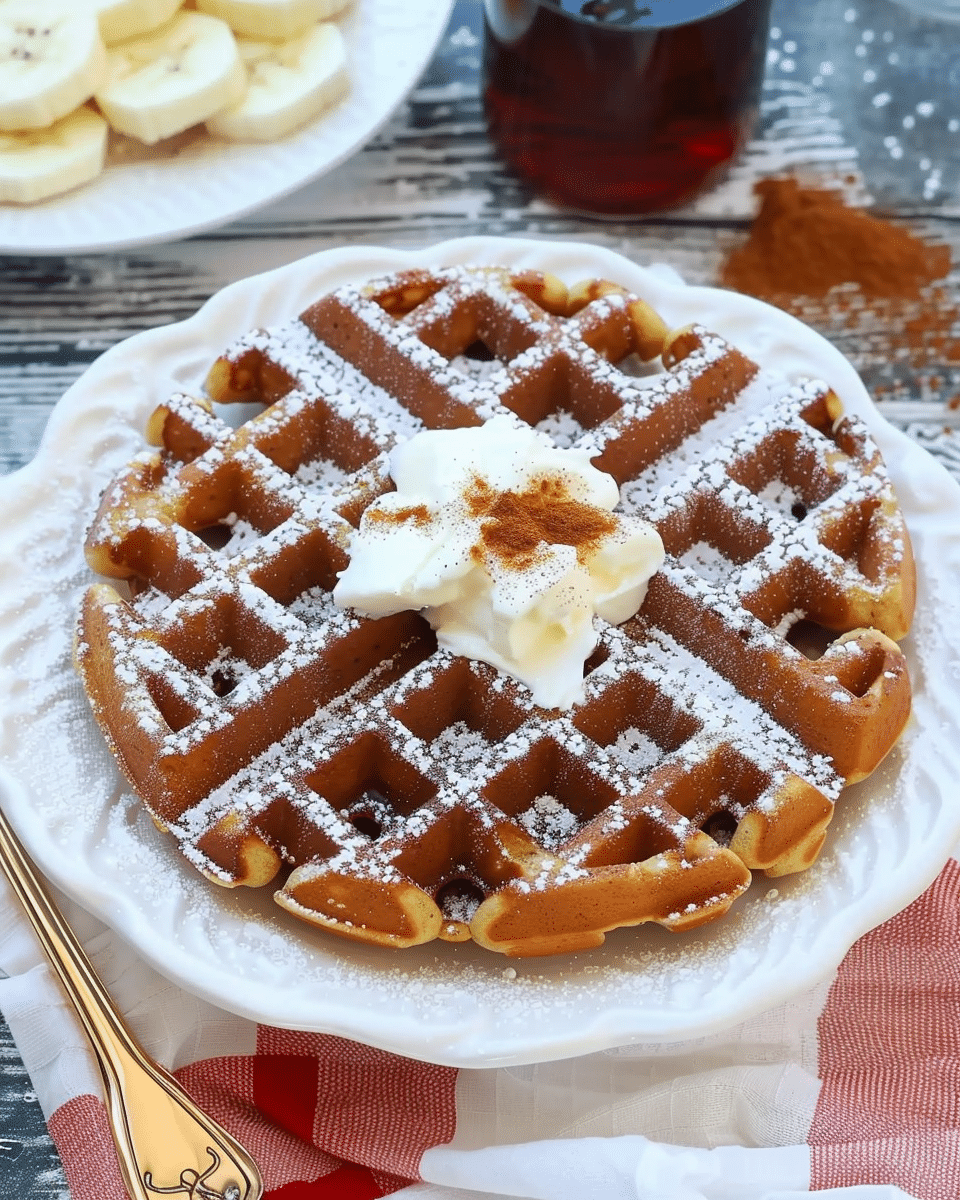 Gingerbread Waffles Breakfast Recipe