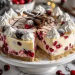 Cranberry and White Chocolate Cheesecake