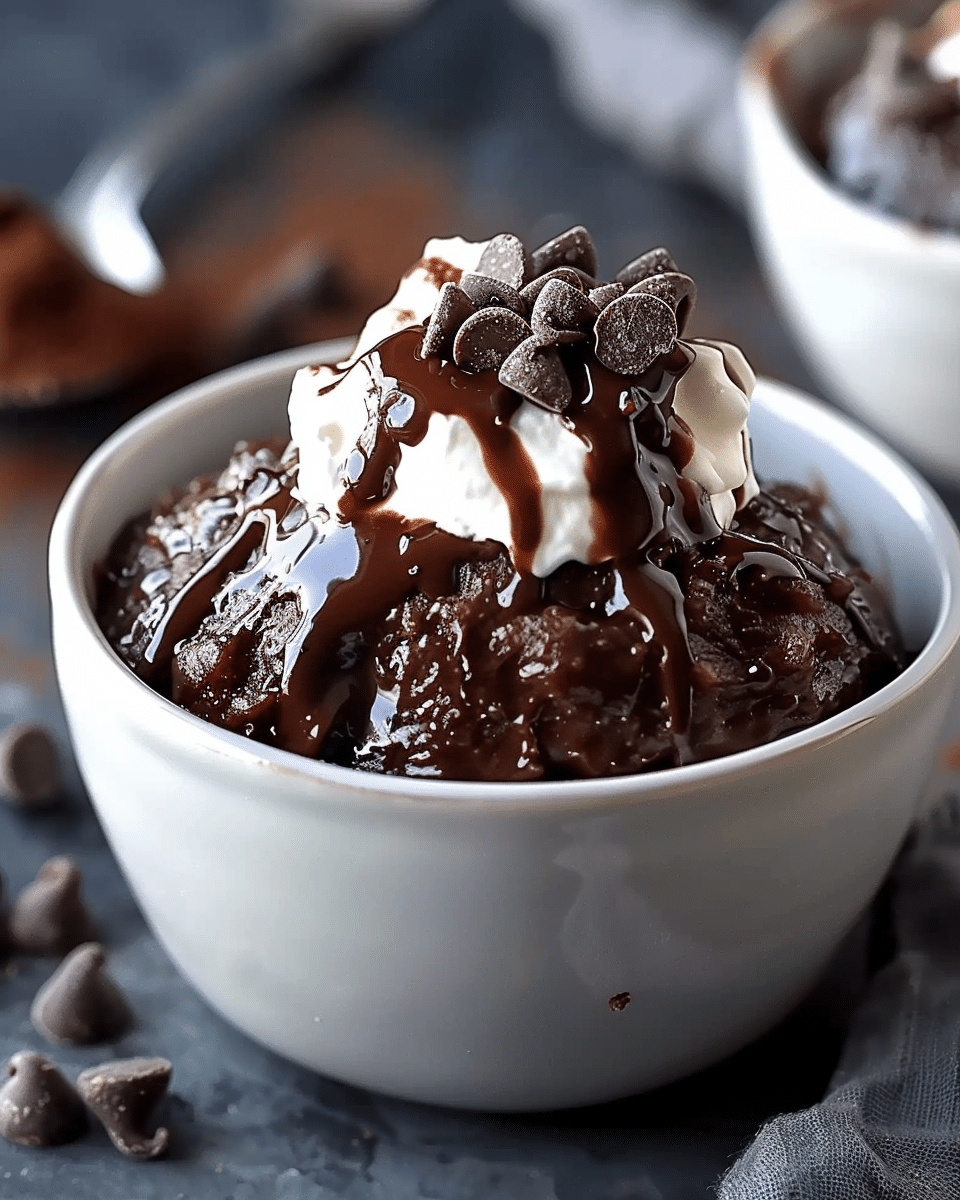 Unbelievably Rich Slow Cooker Chocolate Lava Brownie Pudding