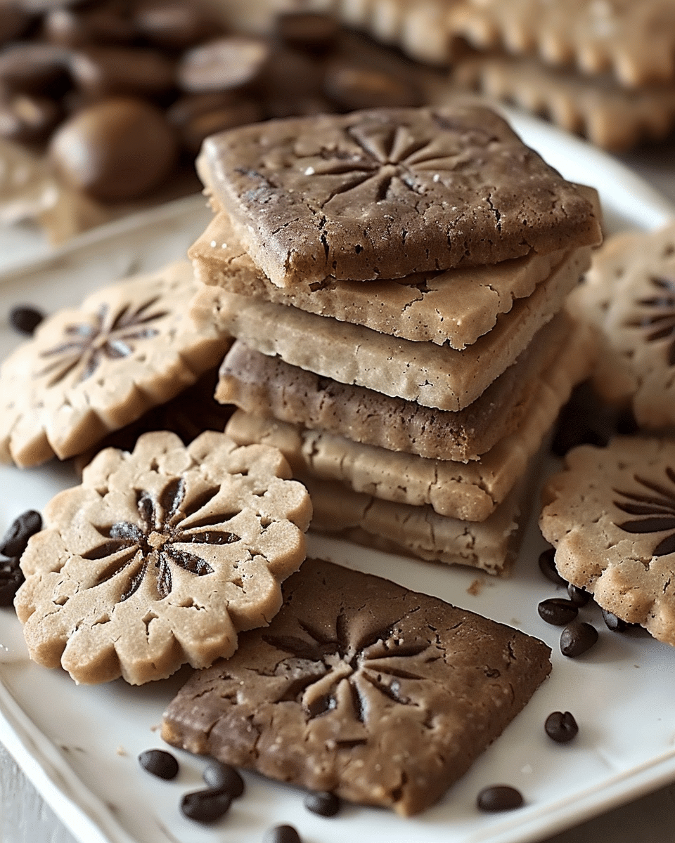 Espresso Shortbread Cookies