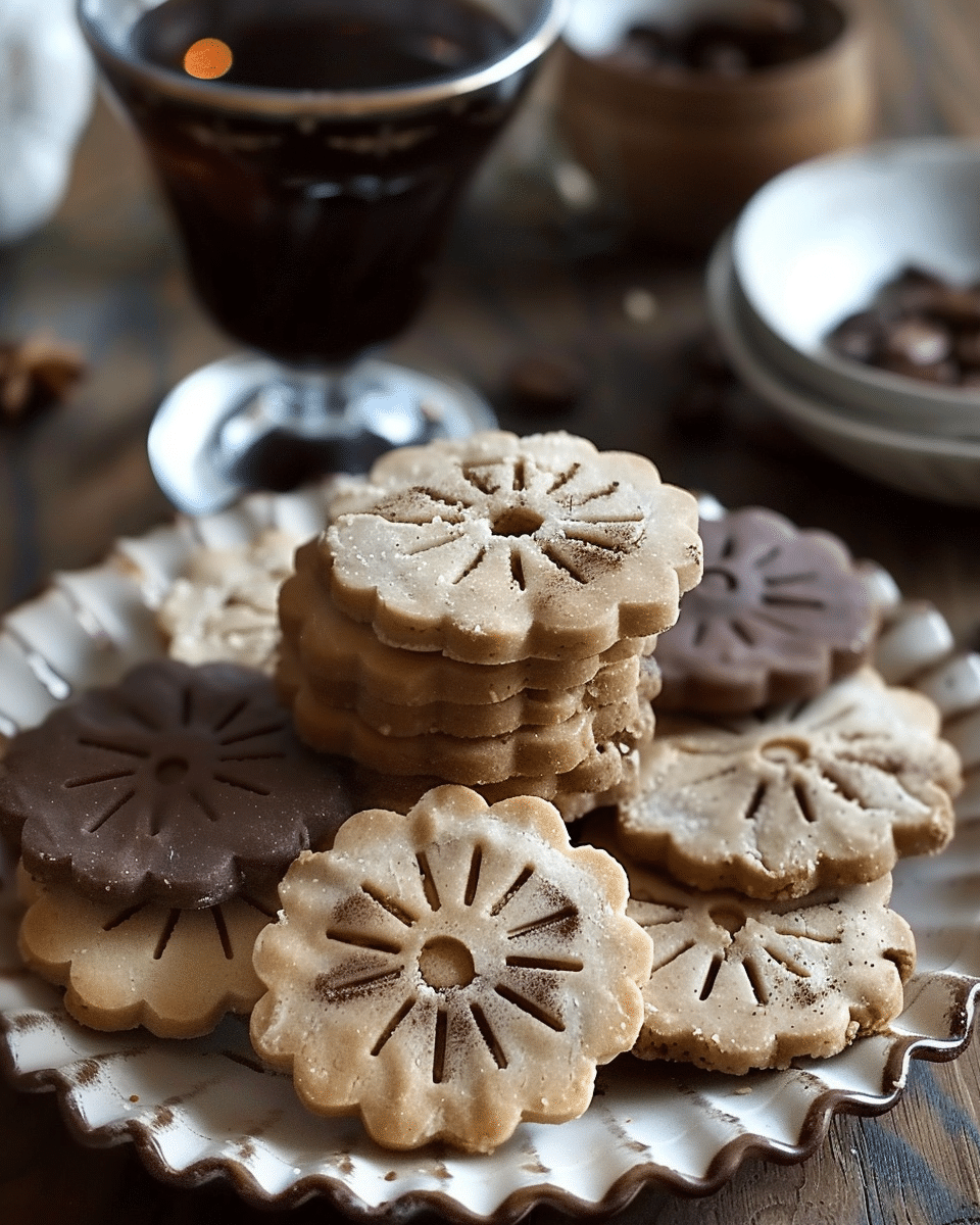 Espresso Shortbread Cookies