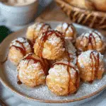 Fluffy Air Fryer Donut Bites Made with Just 2 Ingredients!