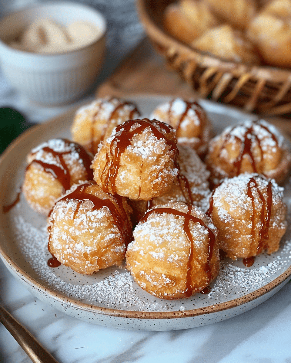 Fluffy Air Fryer Donut Bites Made with Just 2 Ingredients!