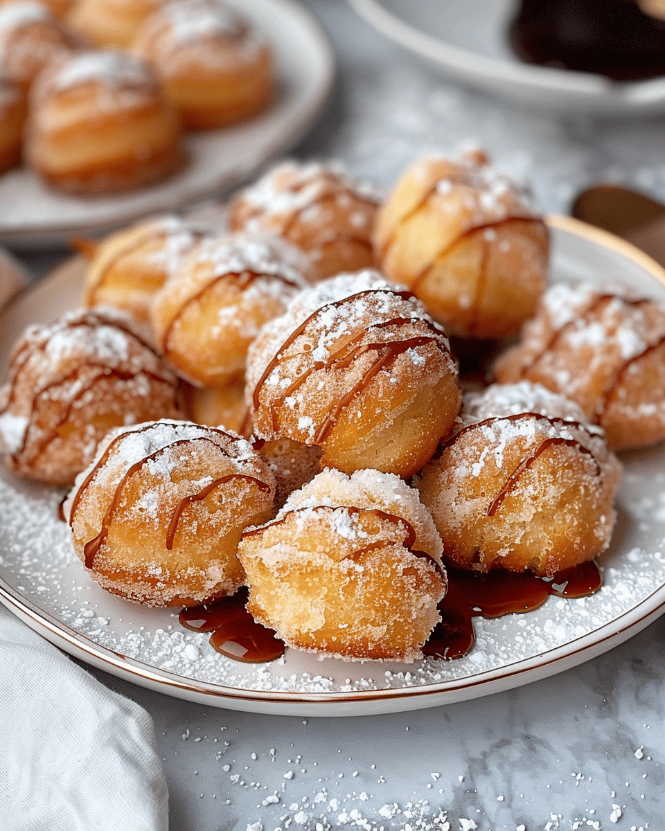 Fluffy Air Fryer Donut Bites Made with Just 2 Ingredients!