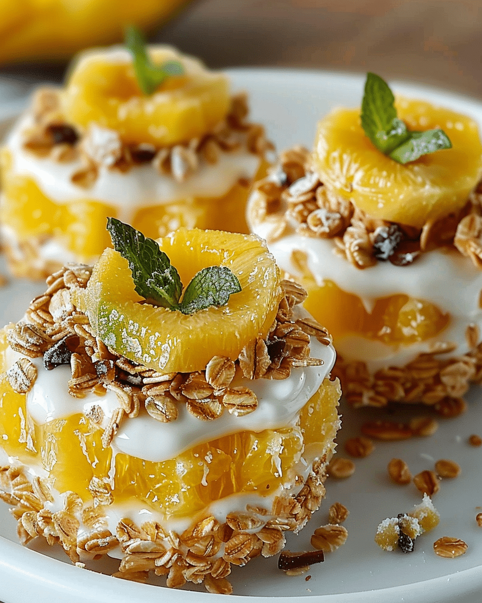 Frozen Mango Yogurt Cereal Rounds