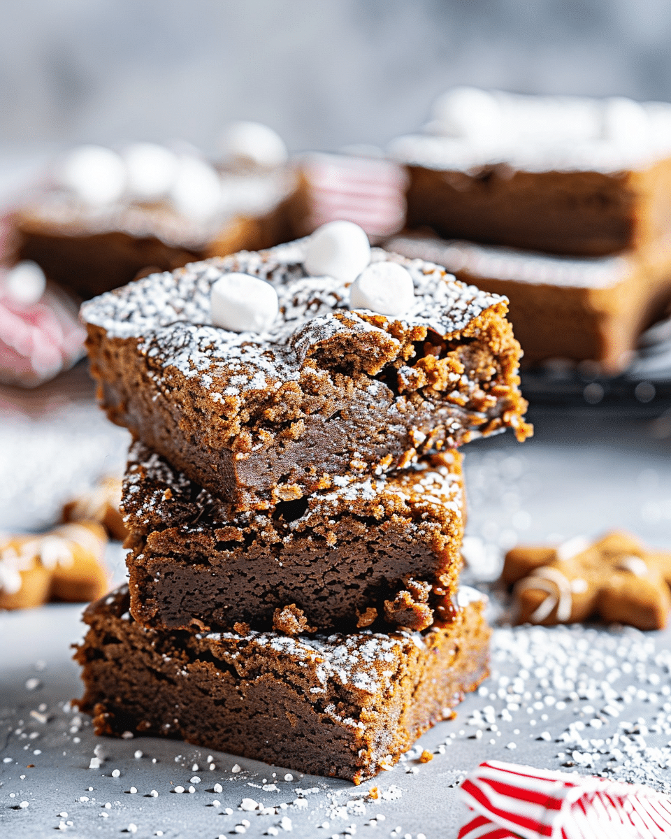 Gingerbread Blondies
