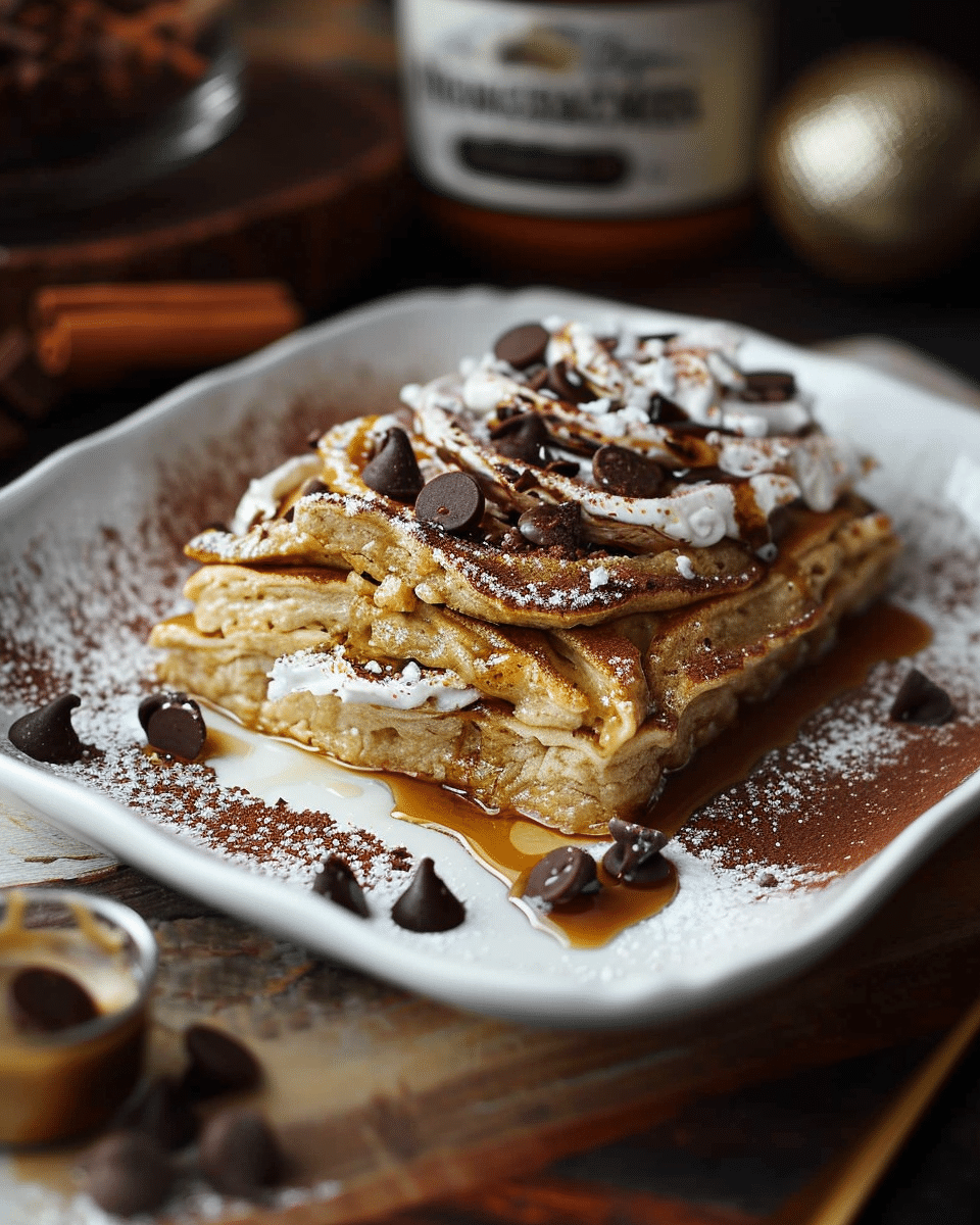 Gingerbread Chocolate Chip Puff Pancake