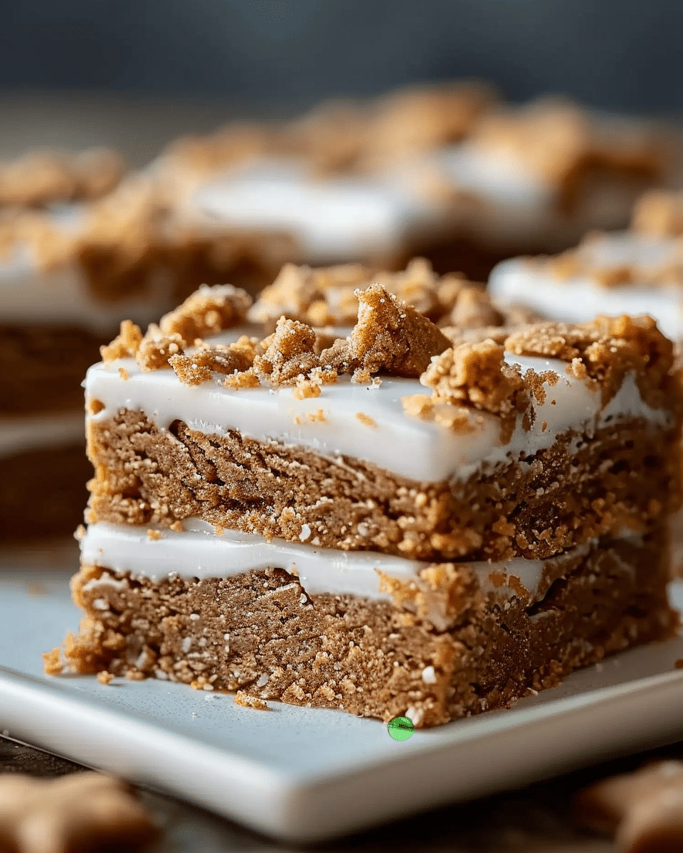 Gingerbread Cookie Bars