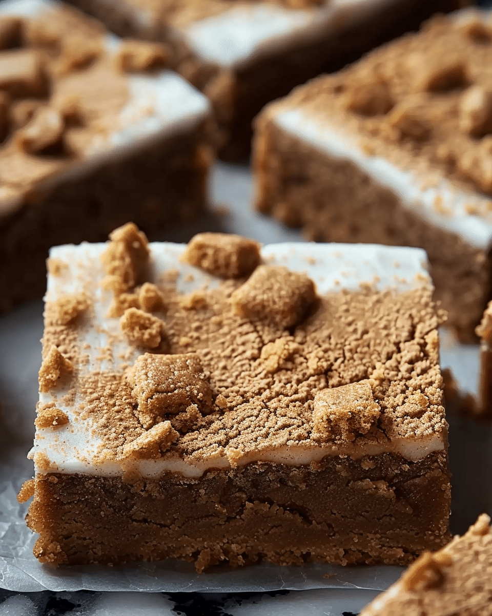 Gingerbread Cookie Bars