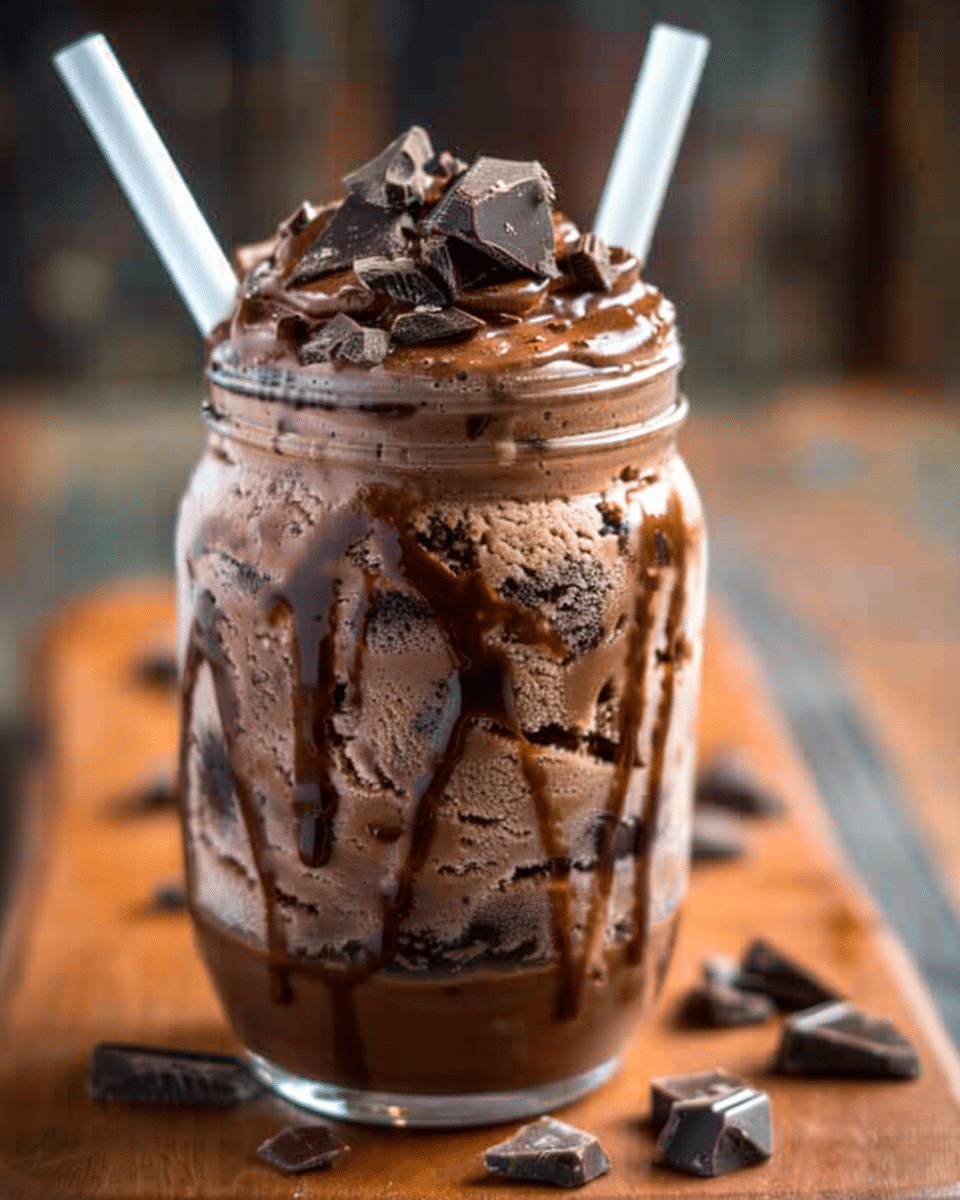Healthy Chocolate Brownie Blizzard