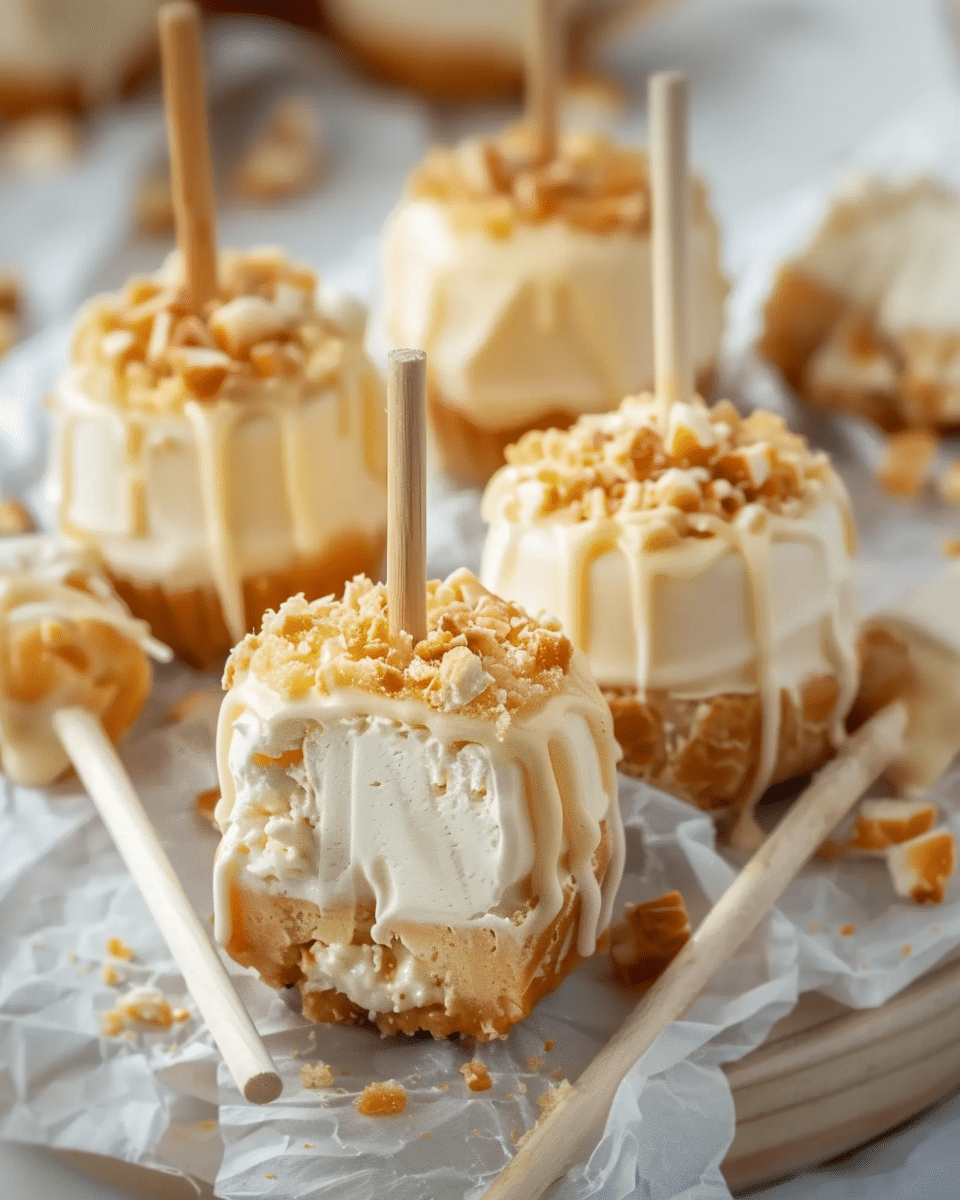 Hogwarts Butterbeer Cheesecake Pops