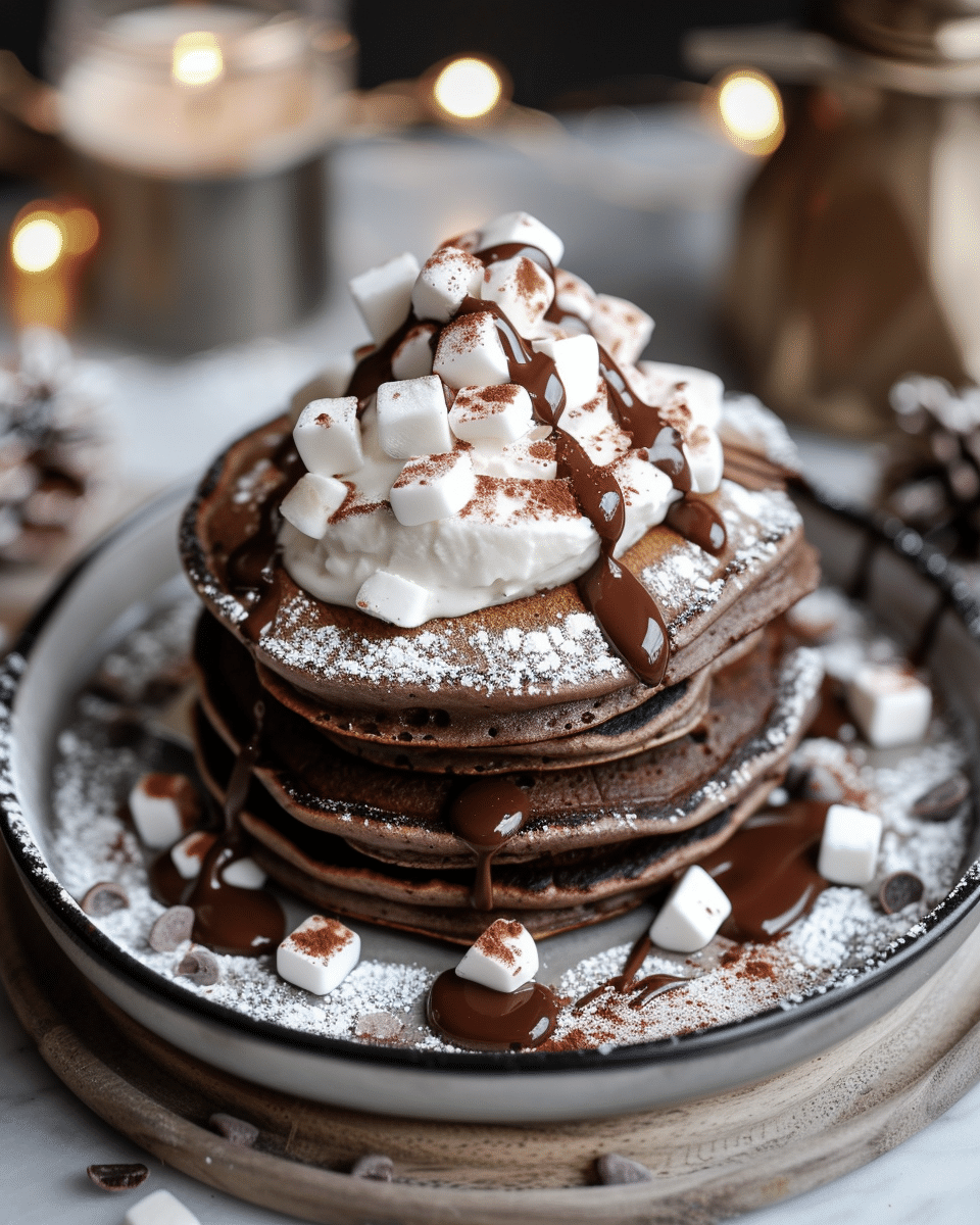 Hot Chocolate Pancakes