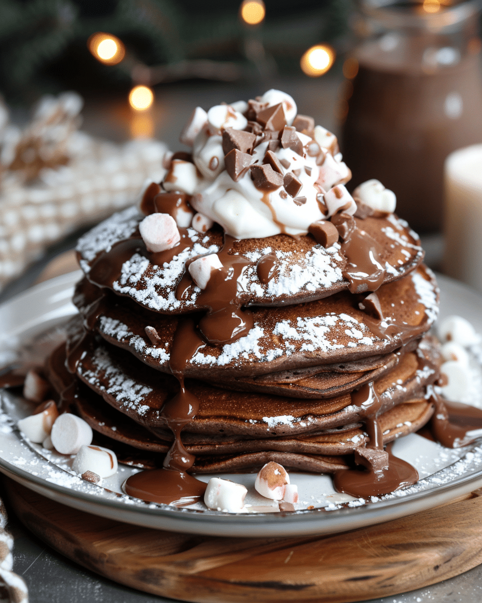 Hot Chocolate Pancakes