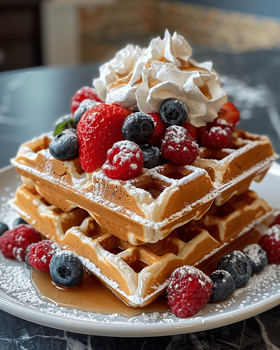 Irresistibly Fluffy Sourdough Discard Waffles Recipe