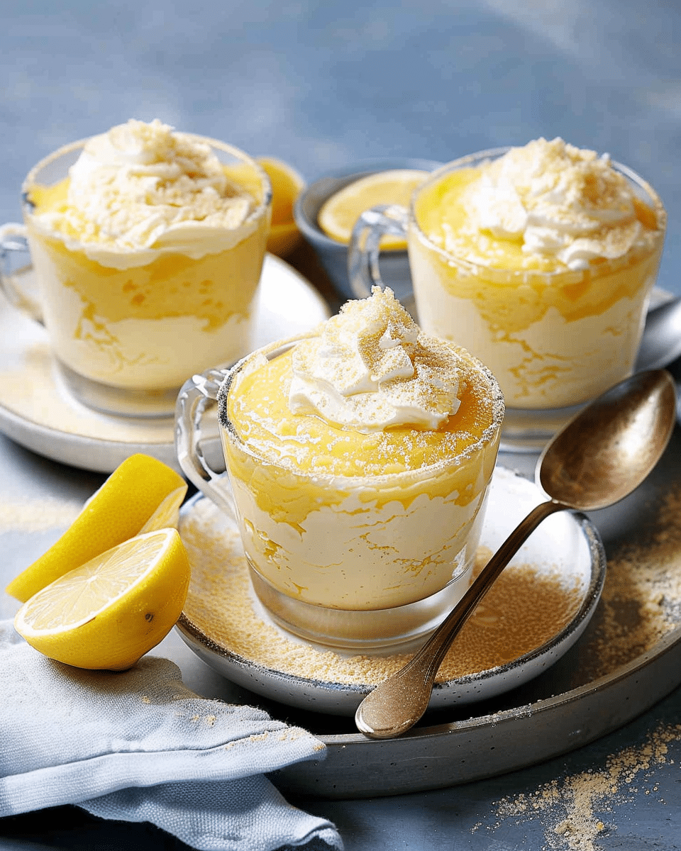 Lemon Delicious Mascarpone Puddings
