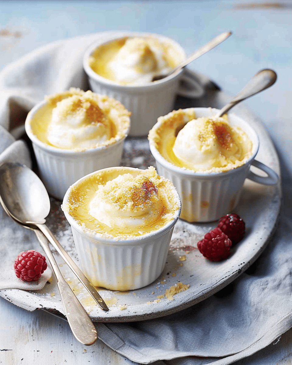 Lemon Delicious Mascarpone Puddings