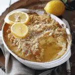 Lemon Curd Crumble Pudding