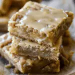 Maple Glazed Apple Blondies
