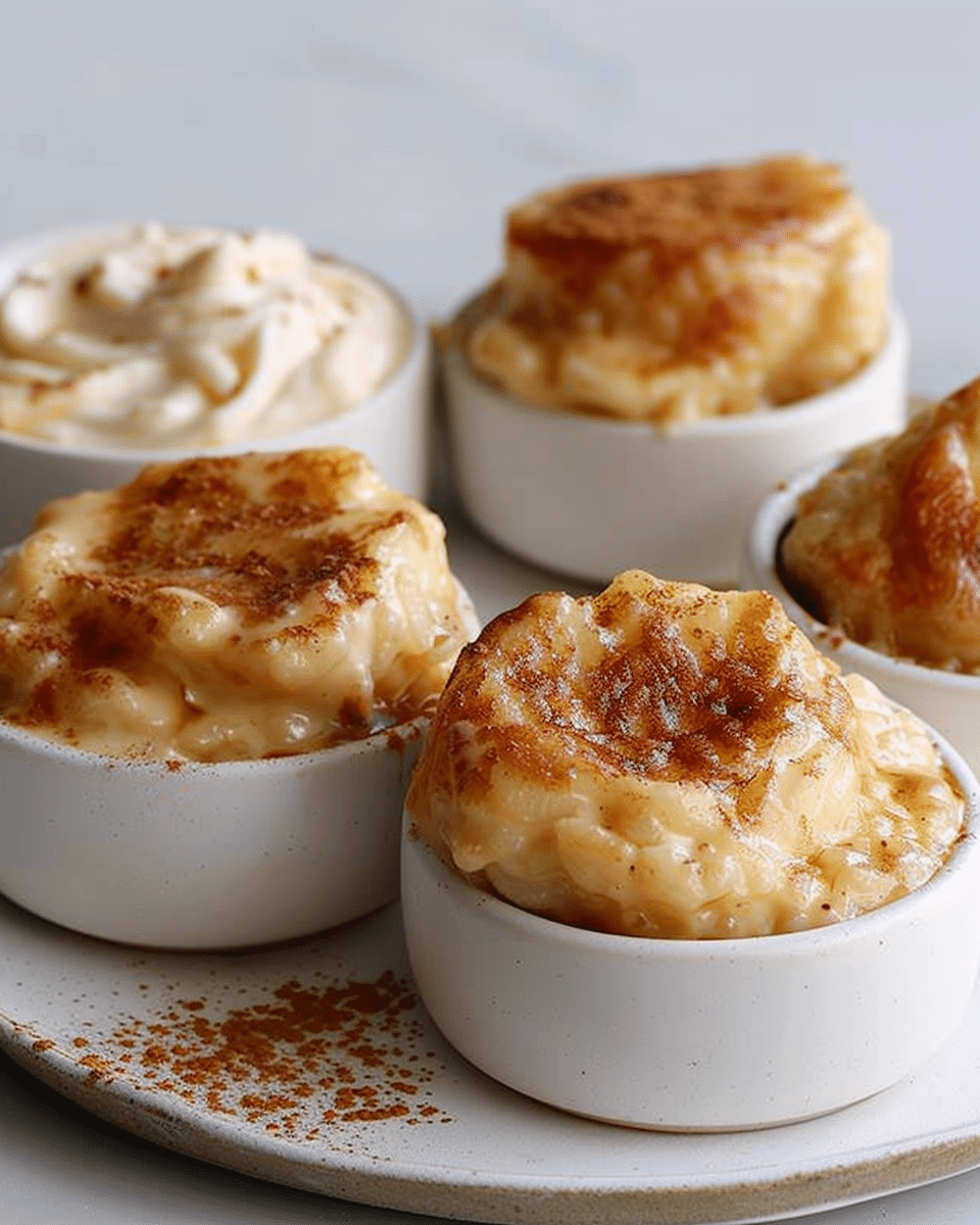 Mini Caramilk Rice Puddings