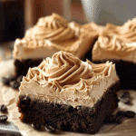 Mocha Brownies with Café Latte Frosting
