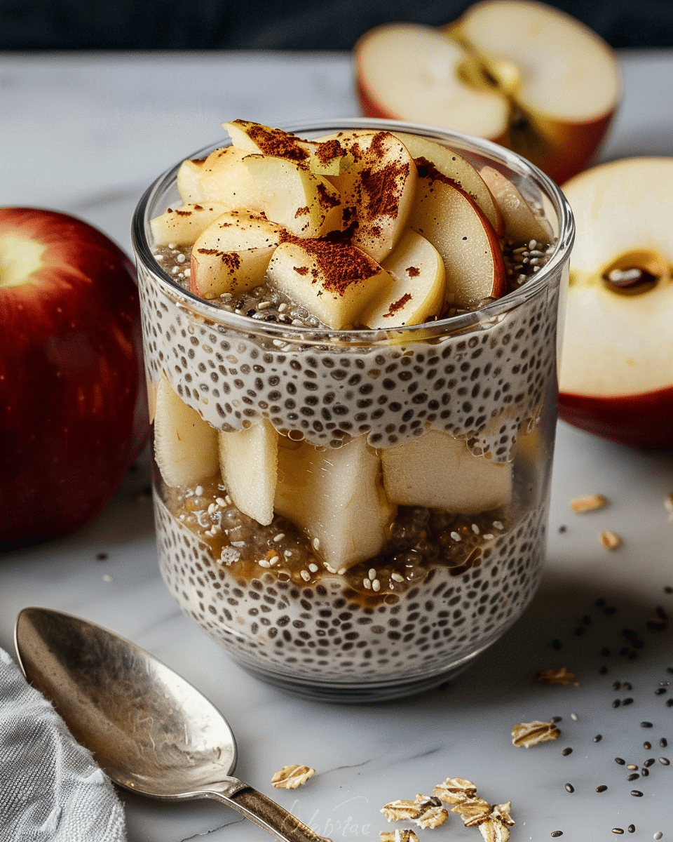 Overnight Apple Pie Chia Pudding
