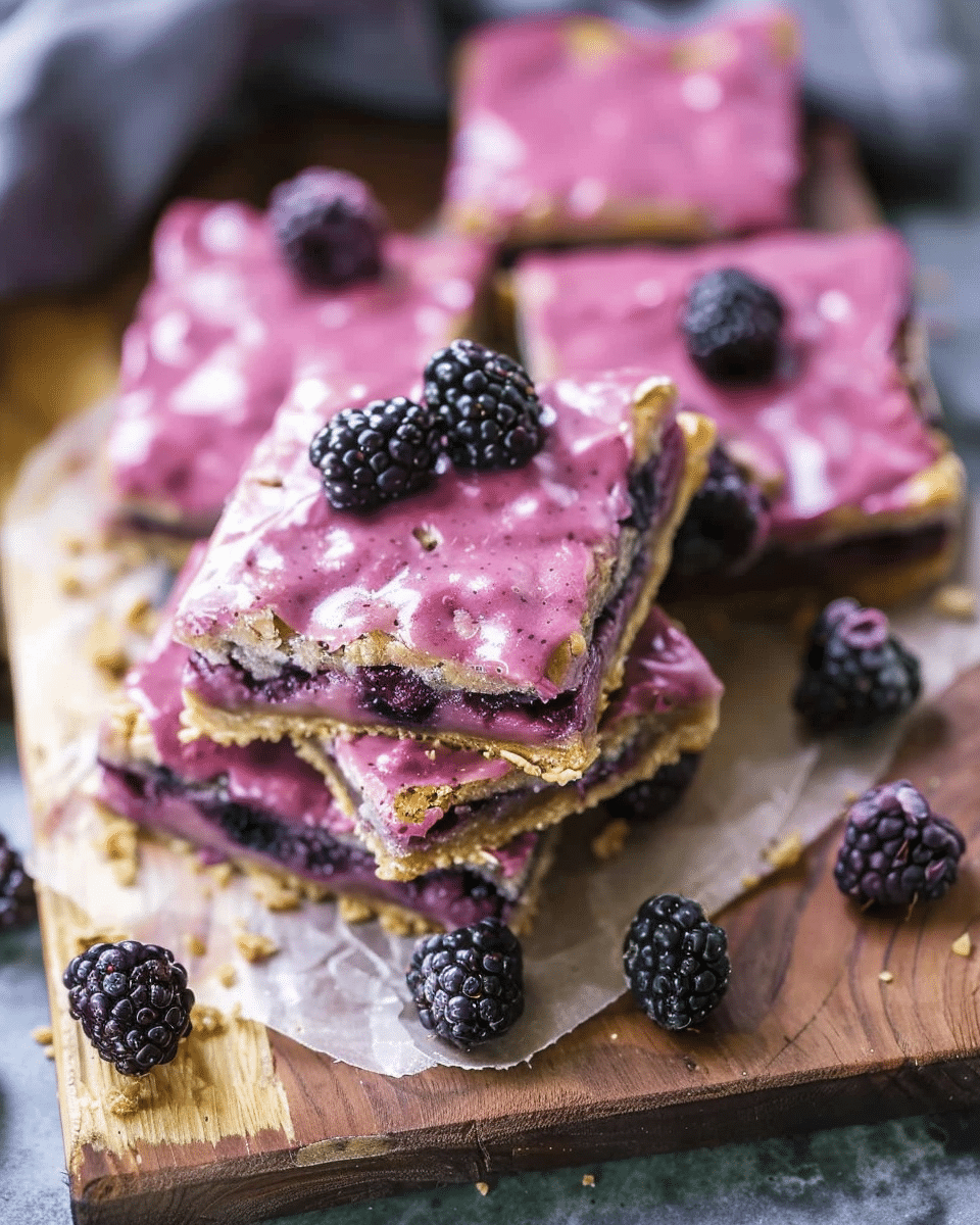 Paleo Blackberry Pop Tart Bars