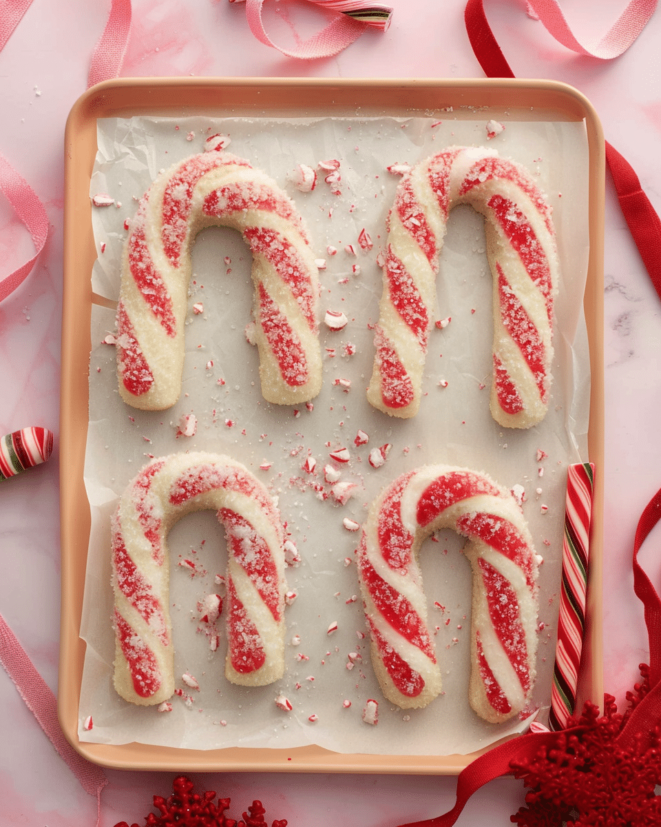 Peppermint Candy Cane Cookies
