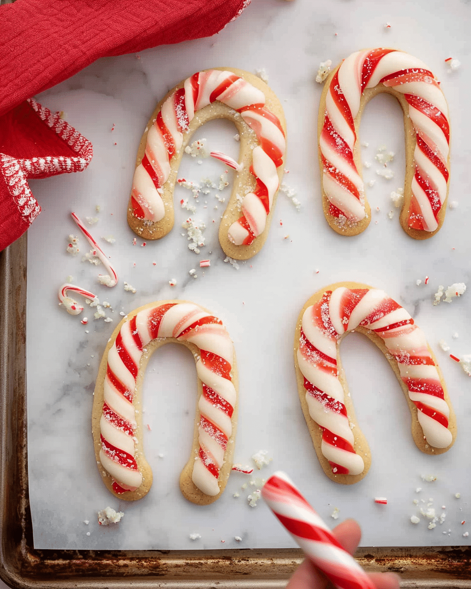 Peppermint Candy Cane Cookies