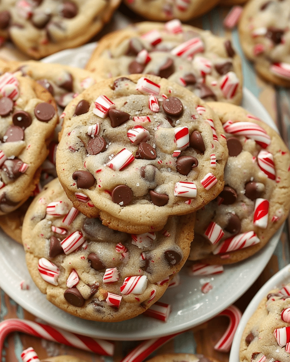 Peppermint Chocolate Chip Cookies