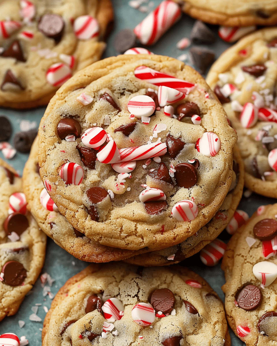 Peppermint Chocolate Chip Cookies