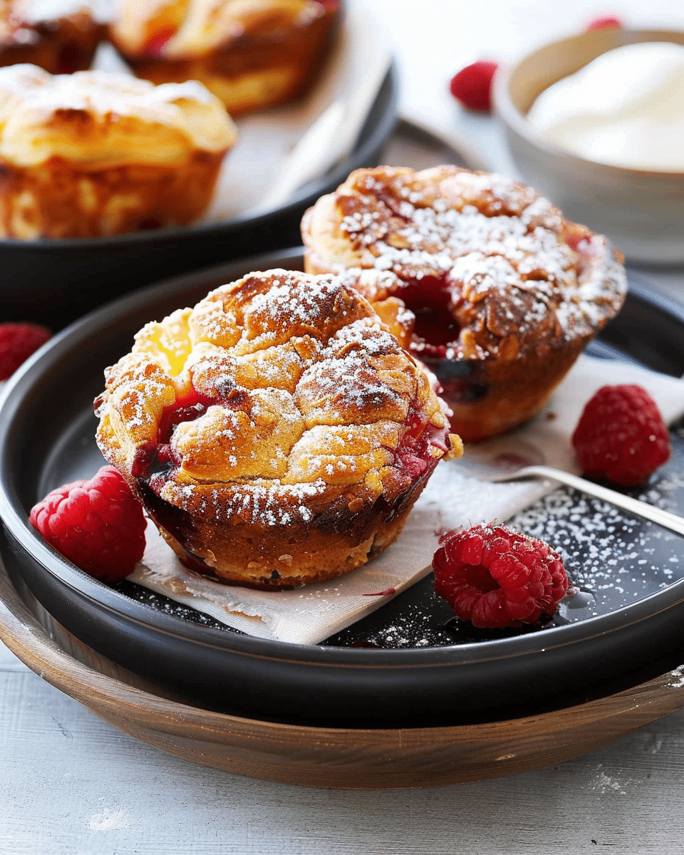 Pie Maker Mini Berry Bread and Butter Puddings