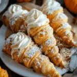 Pumpkin Cream Cheese Filled Cream Horns for a Cozy Fall Treat