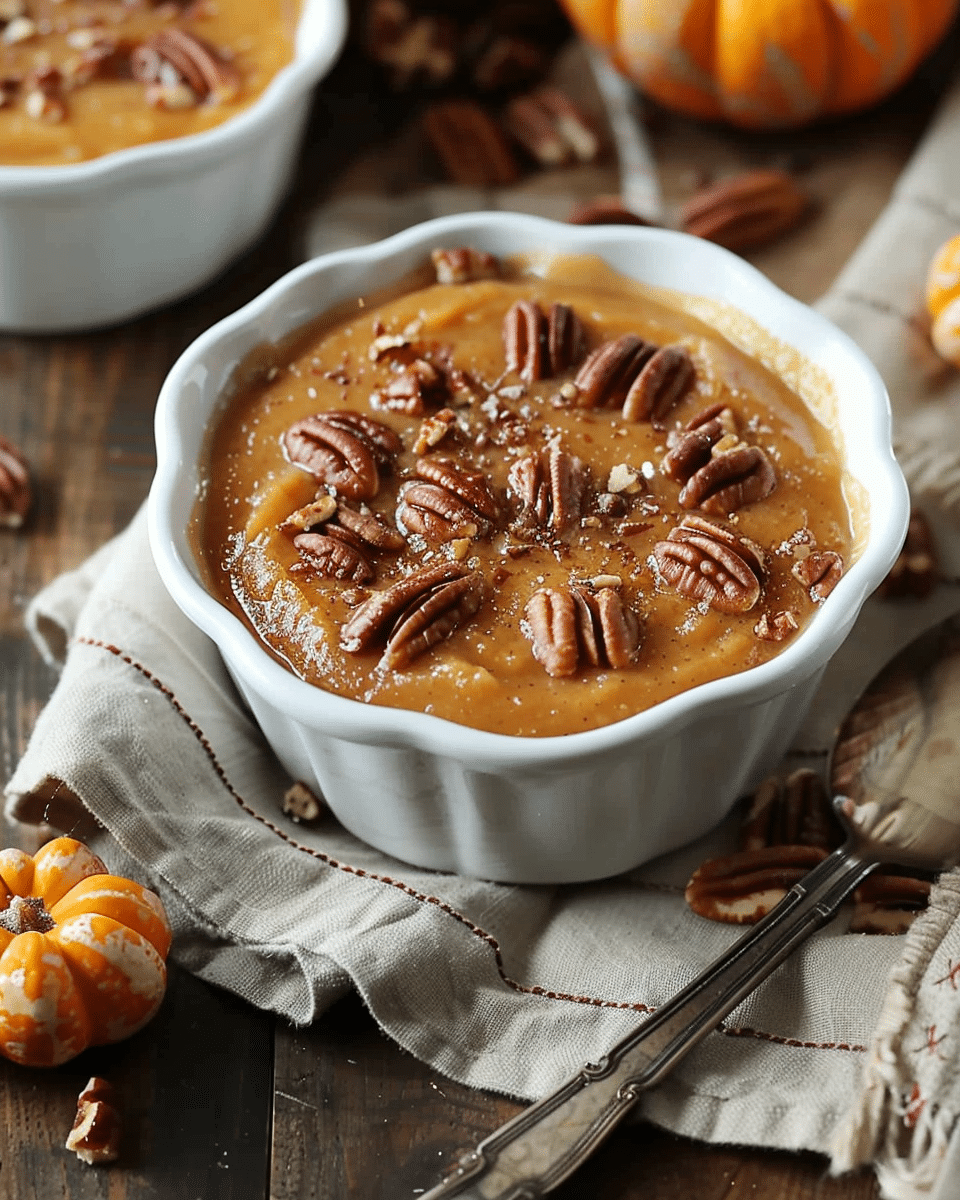 Pumpkin Pecan Custard