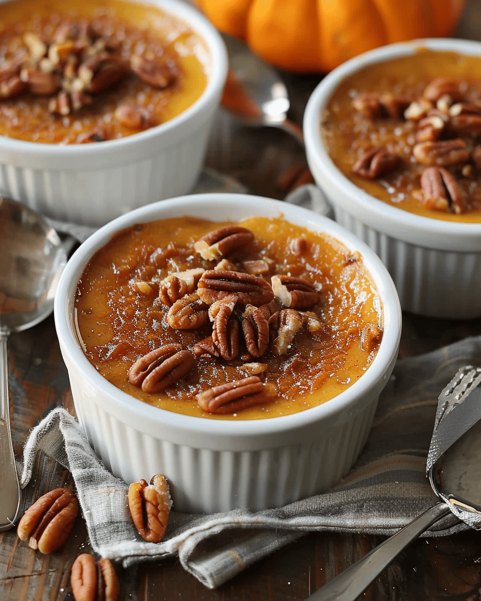 Pumpkin Pecan Custard