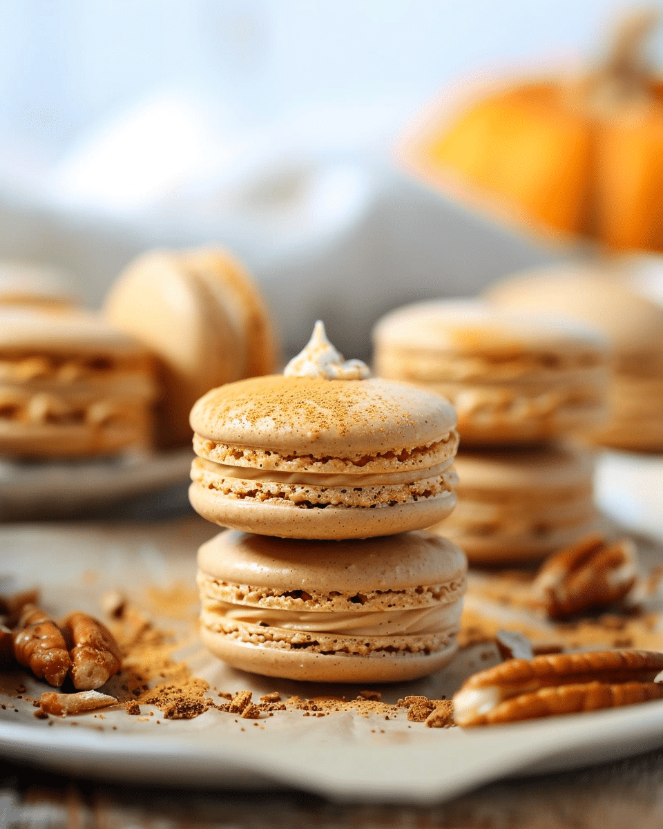 The Best Pumpkin Pie Macarons