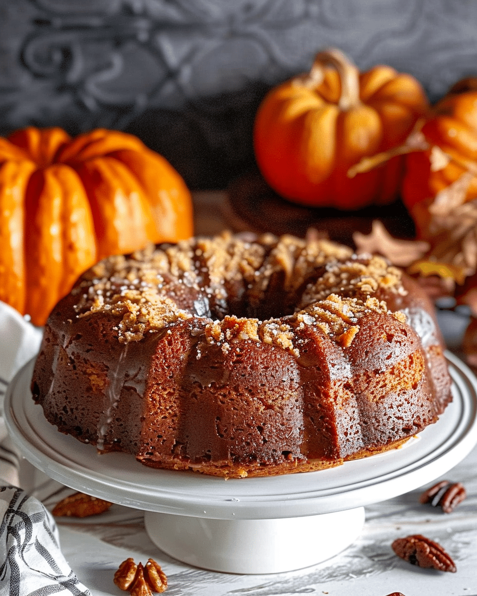 Pumpkin Rum Cake