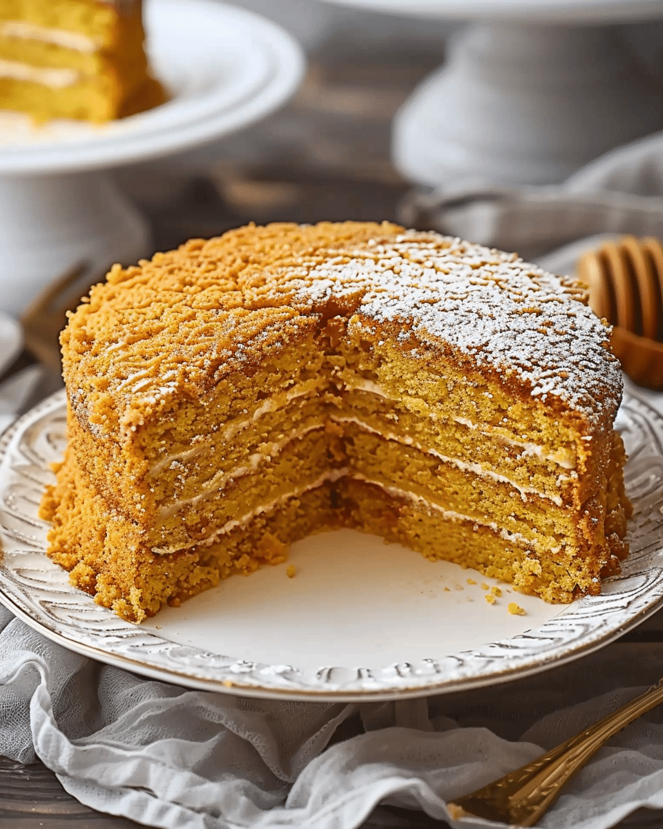Russian Honey Cake Recipe (Medovik)