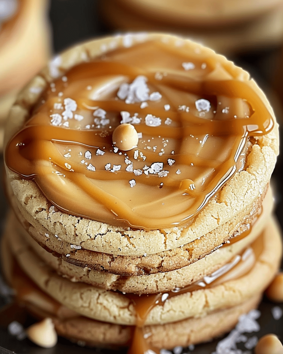Salted Caramel Cheesecake Cookies